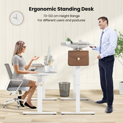 140 X 60 CM Height Adjustable Standing Desk with 3 Memory Heights
