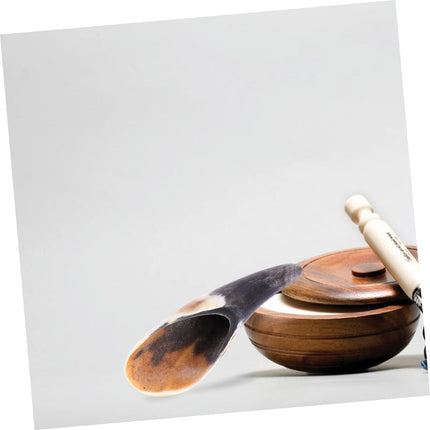 3Pcs Ox Horn Scraping Board Set Natural Material Face Body Massager Triangular Comb Fish-Shaped and Ingots Design for Gua Sha Massage Therapy