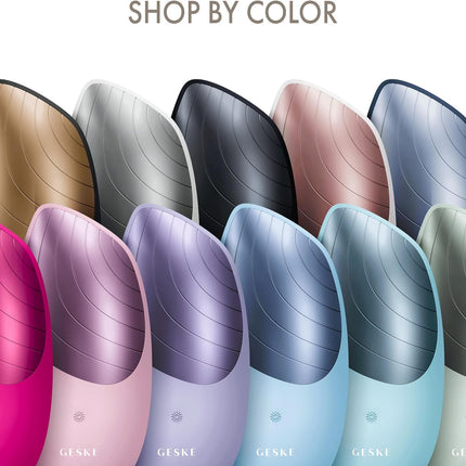 Smartappguided™ Sonic Thermo Facial Brush | 6 in 1 | Skin Cleansing | Cleansing Brush with Thermal Function | Facial Massager | Electric Facial Brush | Facial Cleansing Device