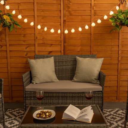 20 X Solar String Fairy Lights Garden Outdoor Patio String Lighting Warm White