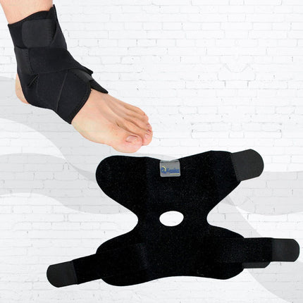 Kemket Ankle Support Brace Adjustable Ankle Brace Wrap Strap for Sports Protect