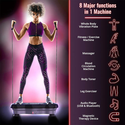 Power Vibration Plate Vibrating Machine Platform Exercise Body Shaker Massager