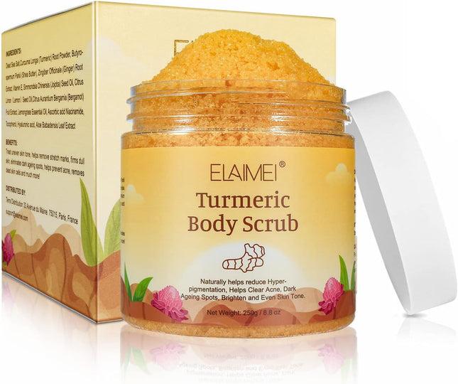 Body Scrub Salt Body Scrub, Natural Exfoliation for Face and Body, Effectively Remove Dead Skin, Nourish the Skin, against Cellulite Shower Exfoliating Women Men, 250 Ml