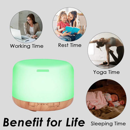 Diffuserlove Essential Oil Diffuser 500ML Remote Control Aromatherapy Diffuser C