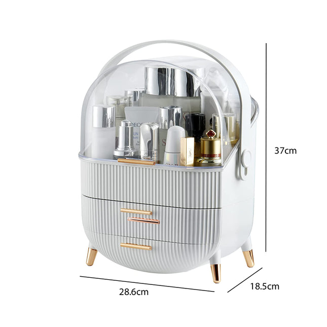 Cosmetic Storage Organiser Makeup Three Layer Skincare Display Case Box