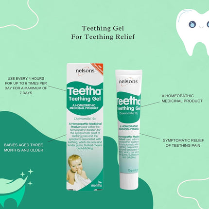Baby Teething Gel for Babies 3 Months+ with Teetha Gel, Best Teething Relief for Babies, Soft Silicone Baby Toothbrush & Soft Silicone Teething Toy | Gift Set for Teething by