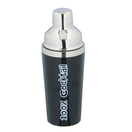 Cocktail Shaker Stainless Steel 3 Piece Built in Strainer Cap Drinks Mixer 450Ml