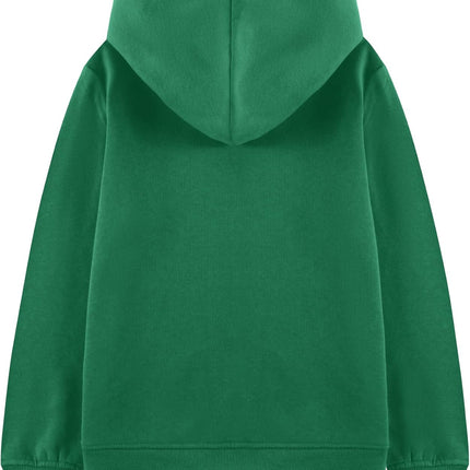 Kids Soft Brushed Fleece Zip-Up Hooded Sweatshirt Hoodie for Boys or Girls 4-12 Years