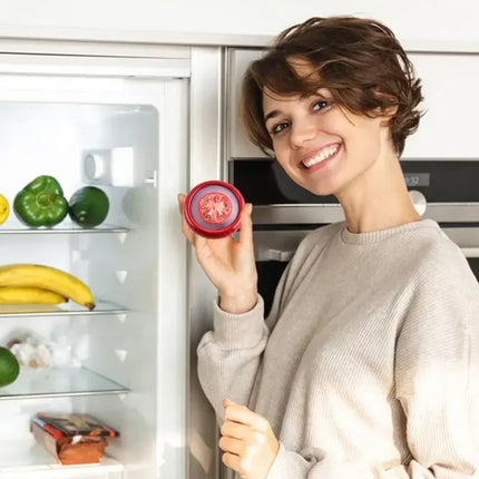 4Pcs/Set Silicone Fruit Storage Box Refrigerator Mini Avocado Onion Sealed Film Food Storage Box for Keep Fresh Vegetable Fruit