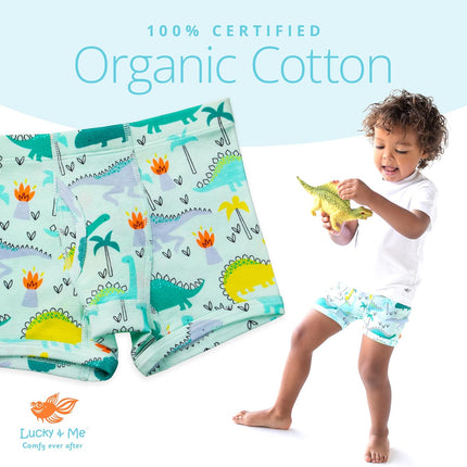 | Nolan Boy Boxer Brief Underwear | 100% Organic Cotton | 7-Pack