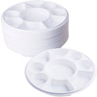 50 Round Plates 9 Compartment Birthday Anniversary