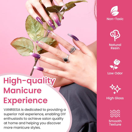 Gel Nail Polish Set with Lamp Starter Kit 24 Colours Gel Nail Kit with U V Light Red Pink Blue Gels Polish Set with Base Top Coat Nails Salon Set Gifts for Women