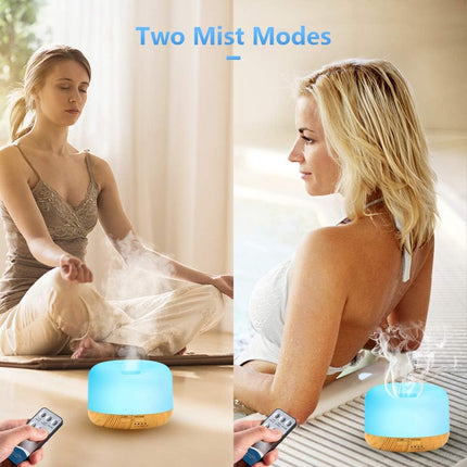 Aroma Diffuser for Essential Oils, 450 Ml Ultrasonic Aromatherapy Diffuser Essential Oils Defuser Aroma Fragrance Oil Diffusers with 7 Colours Diffuser Wedding Woman