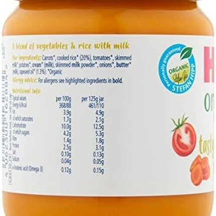 Hipp Organic Tasty Vegetable Risotto Baby Food Jar 6+ Months (6 X 125G)