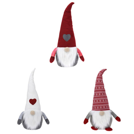 Christmas Gnome Plush Door Stop Door Stopper Large Heavy Fabric Novelty Xmas Dec