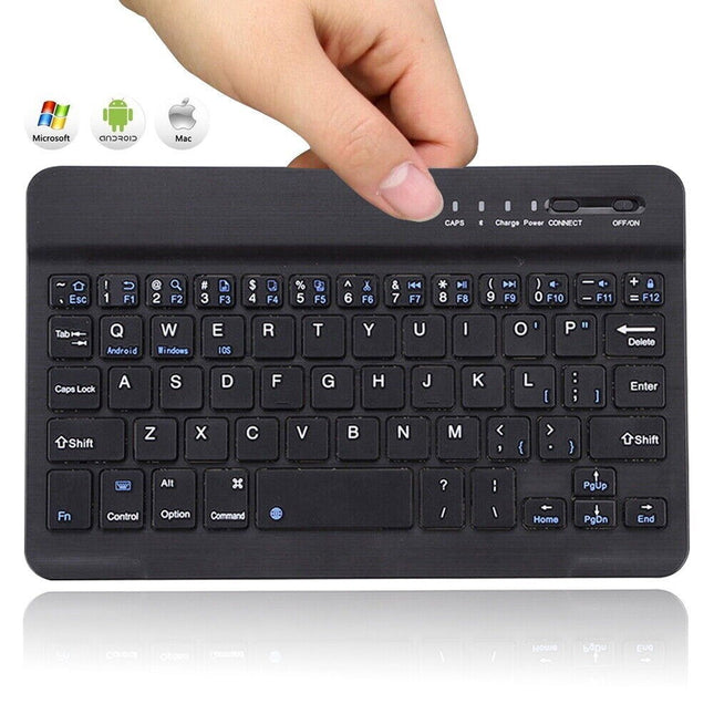 NEW SLIM WIRELESS BLUETOOTH KEYBOARD for IMAC IPAD ANDROID PHONE TABLET PC UK