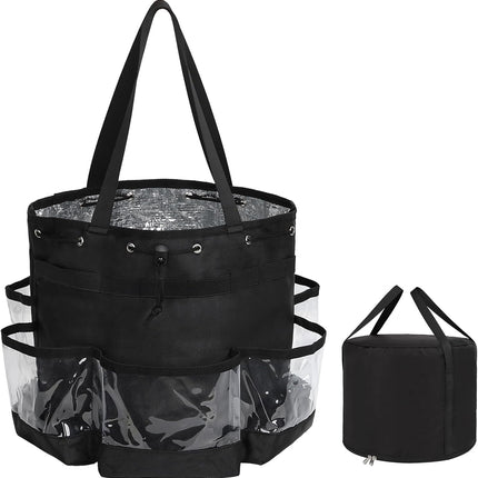 2 Piece Set Hairstylist Traveling Bag Large Capacity Hairdresser Barber Bag Heat Resistant Hair Tools Travel Bag Professional Makeup Organiser Bag Waterproof Shower Toiletry Bag (A#)