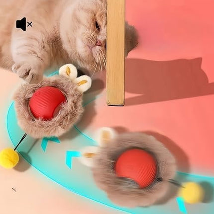 Smart Cat Toys Interactive Chirping Hide and Seek Cat Catching Game Ball