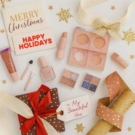 Q-Ki 24 Days Hollywood Beauty Makeup Advent Calendar 2025 & Xmas Cards Christmas Gifts Sets for Girls Teenagers, Girlfriend Gifts Advent Calendar Makeup, Self Care Gifts for Women