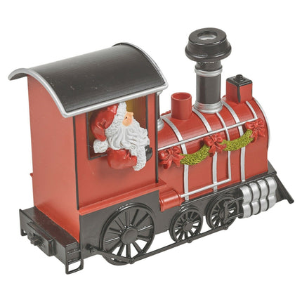 Christmas Smoke & Light up LED Santa Express Locomotive Train Xmas Toy Gift Set