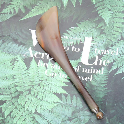 Gua Sha Ox Horn 1PC Guasha Scraping Massage Tool Massaging Eye Board Pen Scraping Massager Plate for Eye Bag Body Face Spa Jade Acupressure Tool