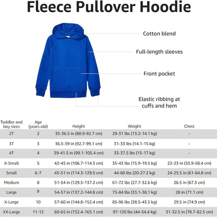 Boys and Toddlers' Fleece Sweater Hoodie Sweatshirts