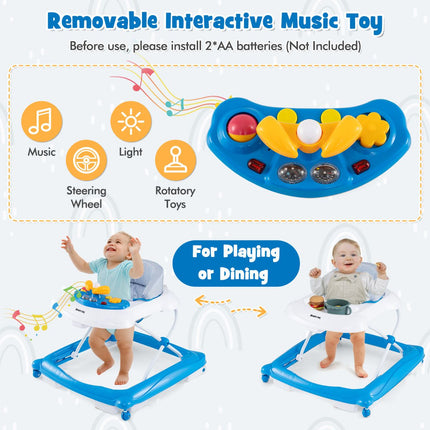 Toddler Activity Center Push Walker with 3 Adjustable Heights