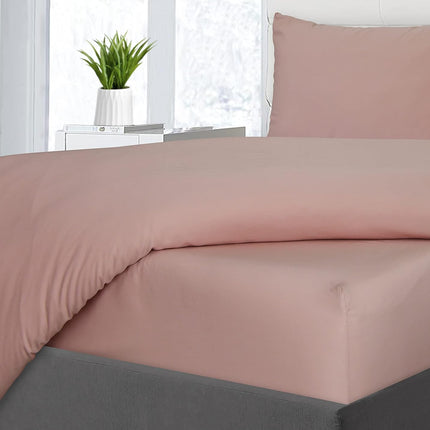 Sleepdown Plain Bamboo Fitted Sheet Soft Warm Cosy & Breathable Comfortable Bedd