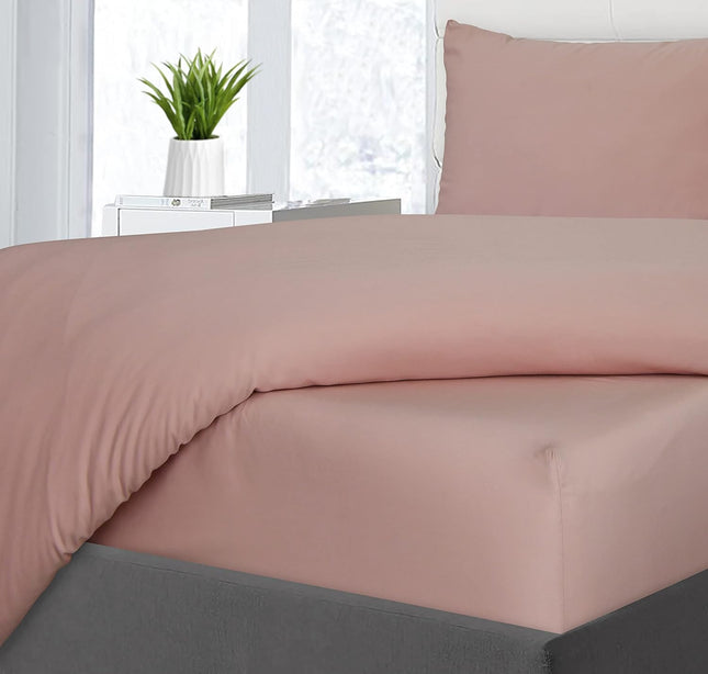 Sleepdown Plain Bamboo Fitted Sheet Soft Warm Cosy & Breathable Comfortable Bedd