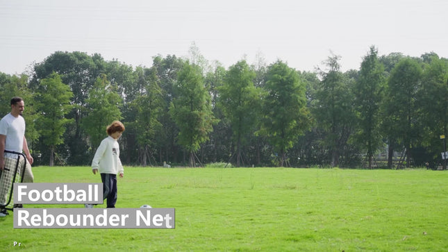 Adjustable Rebounder Net Goal Training Set for Football, Baseball, Basketball