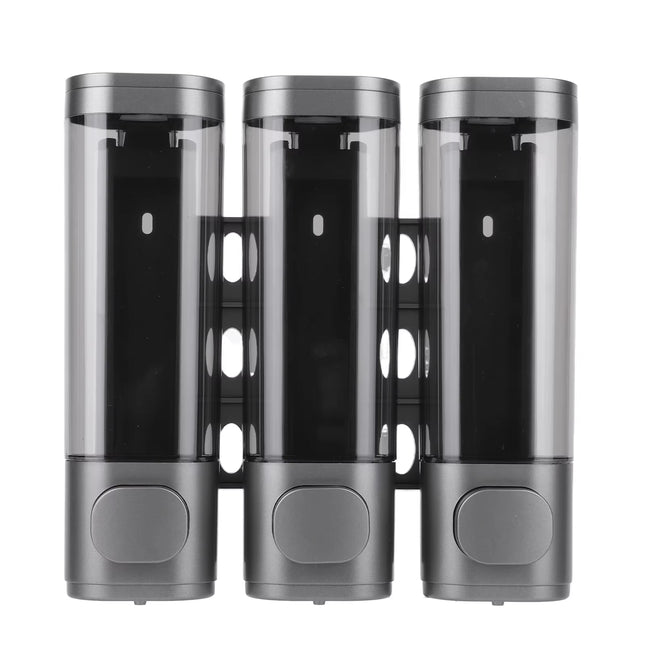 3-In-1 Shampoo and Conditioner Dispenser Wall-Mount Shower Soap Dispenser Shampoo Shower Gel Separator for Bathroom Liquid Soap