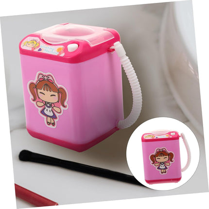 Automatic Makeup Brush Cleaner Device Mini Electric Makeup Puff Cleaning Machine Deep Cleaning Brush Sponge for Home and Travel