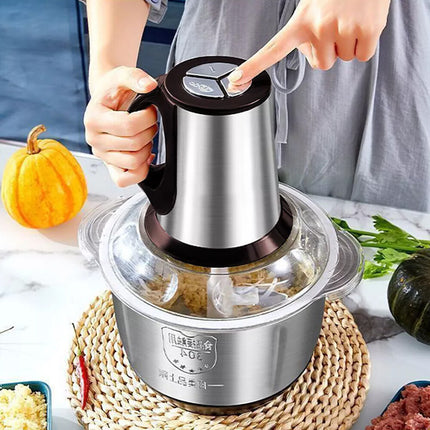 2L Electric Chopper Food Processor Multi Blender Meat Fruit Vegetable Mixer Tool