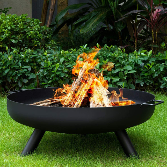 OUTDOOR FIRE PIT GARDEN FIRE PIT CAMPING PATIO HEATER LARGE LOG BURNER BBQ