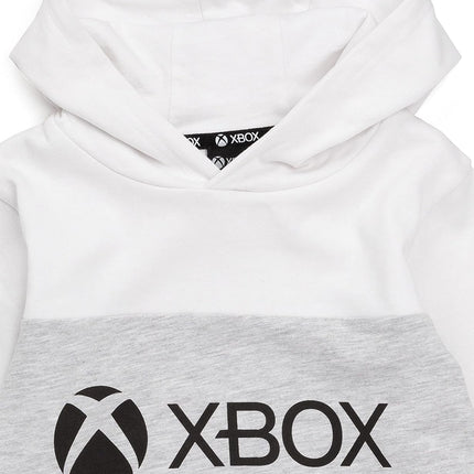 Hoodie for Boys & Girls | Kids White Grey Game Console Logo Hooded Sweatshirt | Childrens Gamers Jacket Clothing Merchandise