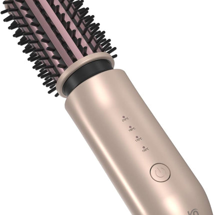 Cordless Hair Curler, 3 in 1 Cordless Hair Styler 40Mm, Portable Cordless Hot Brush with 4 Temperatures, 7000 Mah USB Rechargeable Hot Hair Curler (Gold)