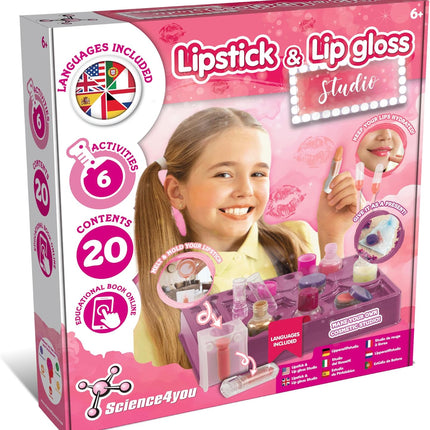 Lipstick & Lip Gloss Making Kit for Girls – Make Your Own Lip Glosses, Lipsticks & Lip Balm - 7 Beauty Activities for Kids, Original Gift & Stuff for Girls Age 8 9 10 11+