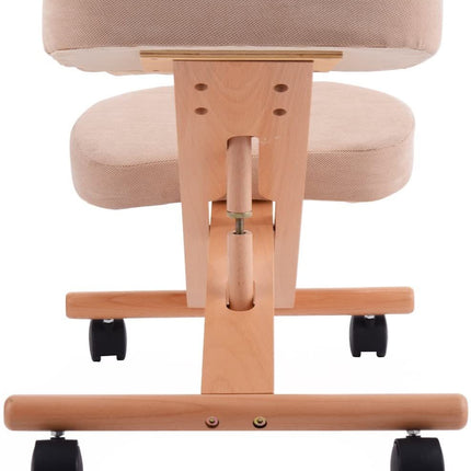 Wood Posture Stool with Angle and Height Adjustable for Gaming Computer Work
