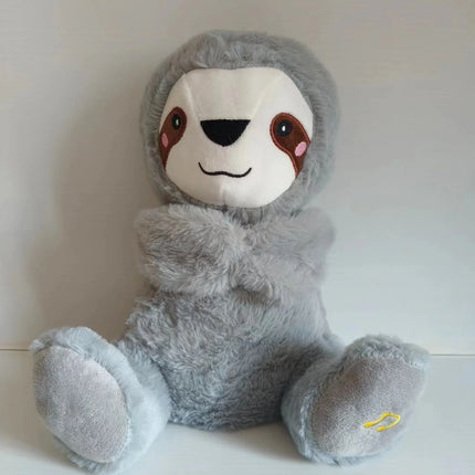Sound Machine Soothe 'N Snuggle Otter Portable Plush Baby Toy with Sensory Details Music Lights & Rhythmic Breathing Motion