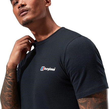 Mens Berghaus T Shirt Organic 100% Cotton Classic Logo Crew Neck Tee