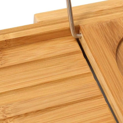 Extendable Bathtub Caddy Tray Bamboo Bath Tub Storage Rack Shelf Holder Bathroom
