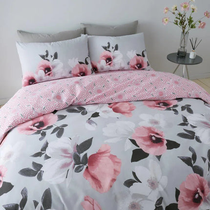 Cotton Blend Floral Duvet Cover Set with Pillowcases