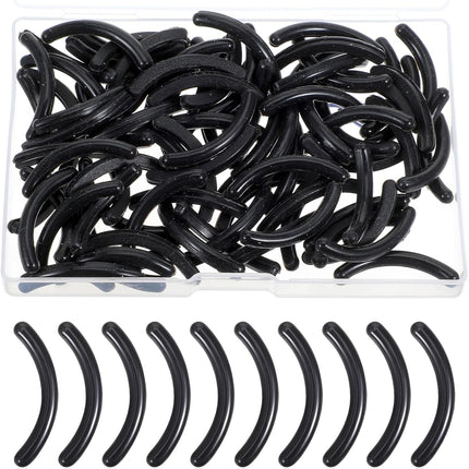 Eyelash Curler Refill Pads Eyelash Tweezers Replacement Pads 80Pcs Silicone Rubber Lash Clip Mats Lash Tweezers Spare Core Eyewinker Pad Refills Silicone Strips for Universal Eyelash Curler