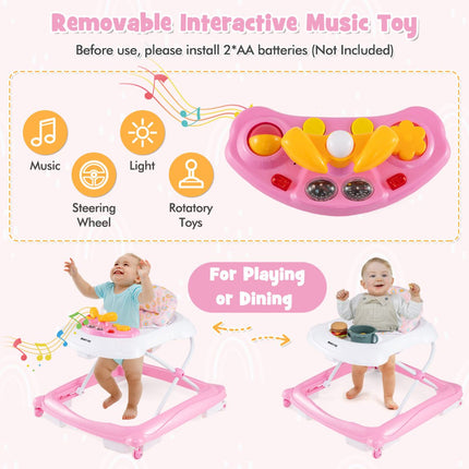 Toddler Activity Center Push Walker with 3 Adjustable Heights