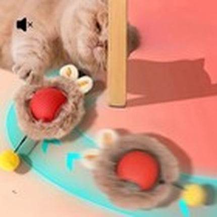 Smart Cat Toys Interactive Chirping Hide and Seek Cat Catching Game Ball
