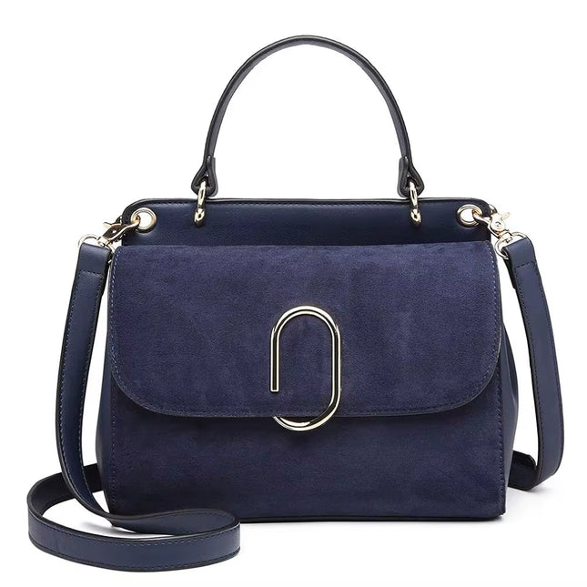 Women Top Handle Bag Suede Handbags Shoulder Crossbody Bag for Work Shopping Travel Pu Leather