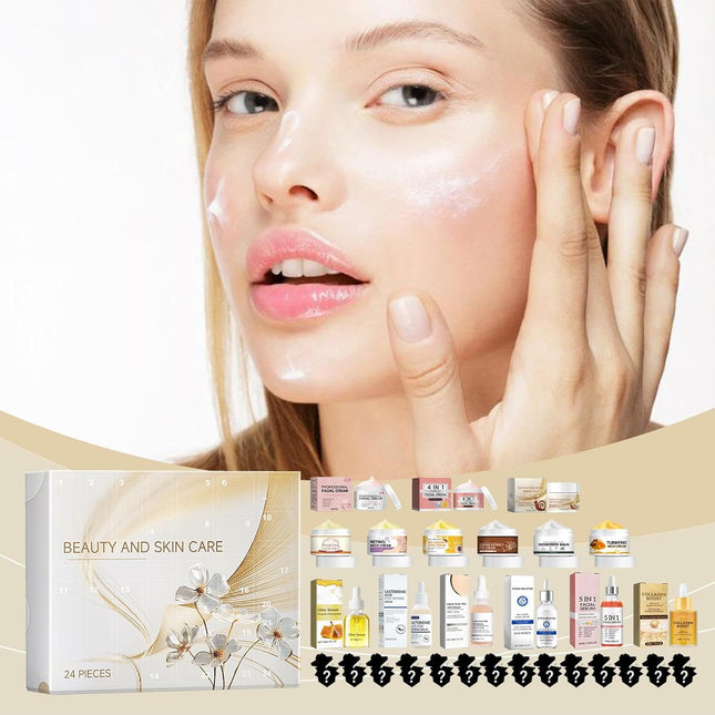 Beauty Advent Calendar 2025, Skincare Advent Calendar, Makeup Adventcalendar, 2025 Beautycalendar, Christmas Adventcalendar, 24 Product Skin Care Kit for Girls and Women