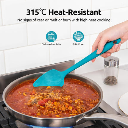 U-Taste Silicone Spoon Spatula Set of 3: 315 ℃ Heat-Resistant Food Grade Flexibl