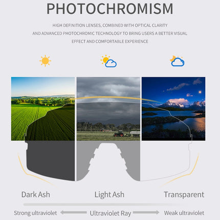 OBAOLAY Cycling Glasses Photochromic Sports Sunglasses Outdoor Men Women UV400