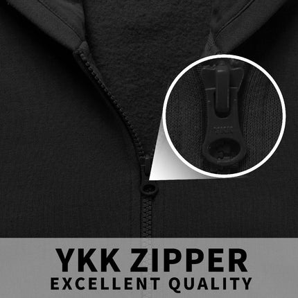 Kids Soft Brushed Fleece Zip-Up Hooded Sweatshirt Hoodie for Boys or Girls 4-12 Years
